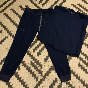 Figs Navy Scrub Set - Medium/Small